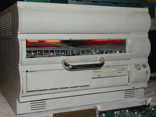 A RiscPC with a pizza oven 