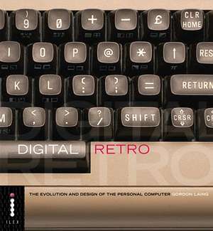 Digital Retro book cover - it has part of a computer keyboard underneath the words
