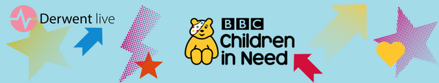 Another Pudsey Bear Children in Need logo and styling from a different year